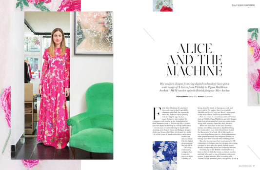 Alice Archer featured in Hello! Fashion Monthly Sept/Oct issue.