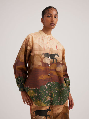 PLATEAU A-LINE SHIRT