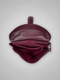 SAC MESSAGER EN CUIR BORDEAUX 