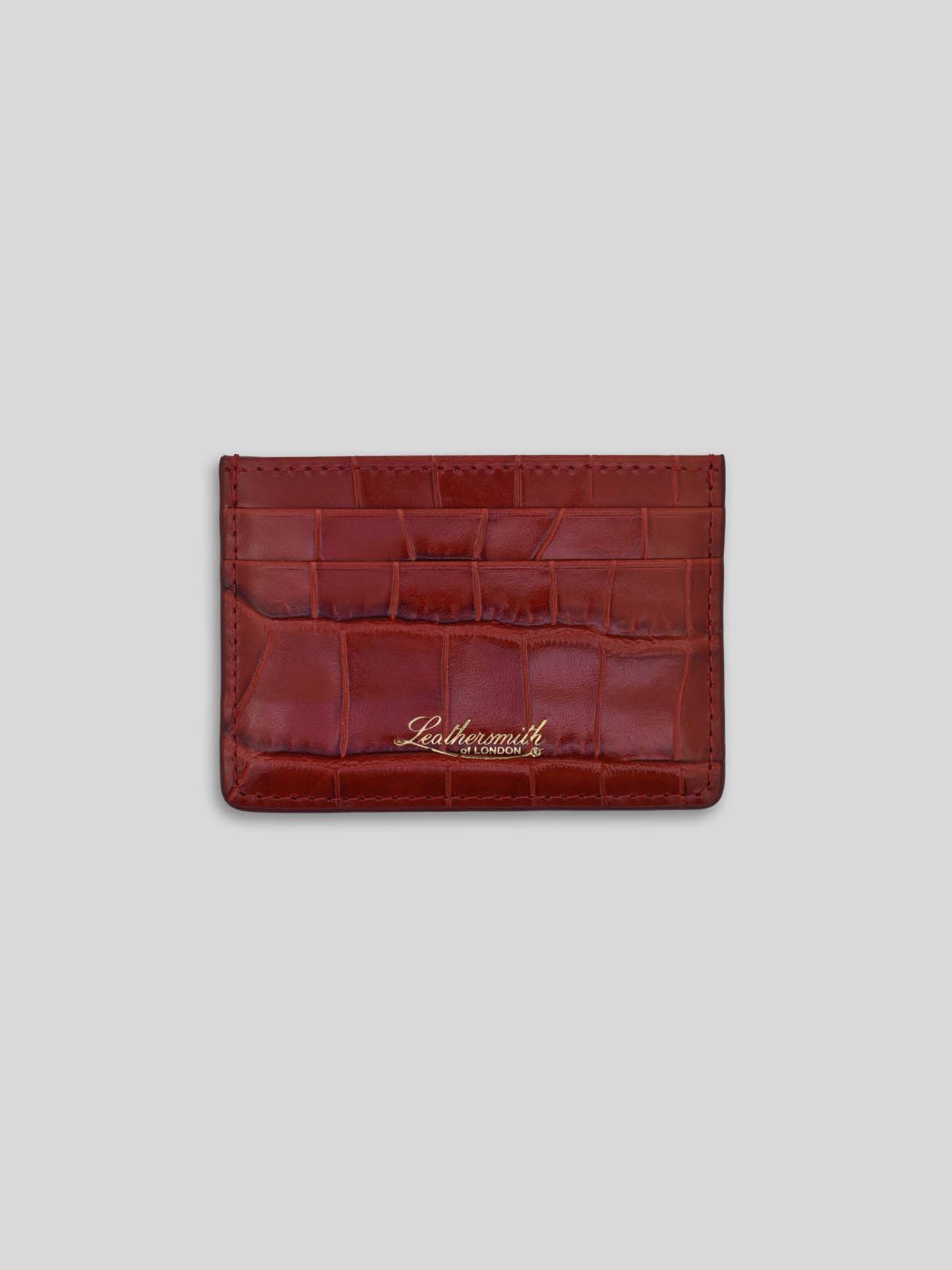 CROC DOUBLE-SIDED CARD HOLDER SPICED JAM RED