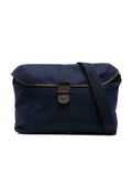 SAC MESSAGER EN TOILE BLEU MARINE 