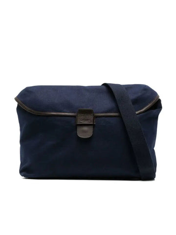 CANVAS MESSENGER BAG NAVY