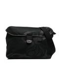 SAC MESSAGER EN TOILE LION NOIR 