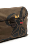 CANVAS LION MESSENGER BAG KHAKI