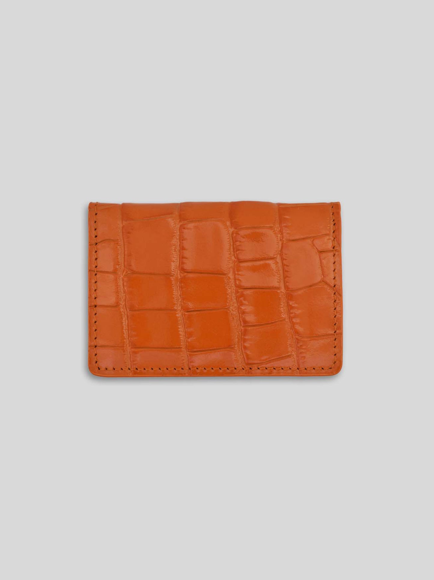 LABCH CARD HOLDER CROC TANGERINE ORANGE