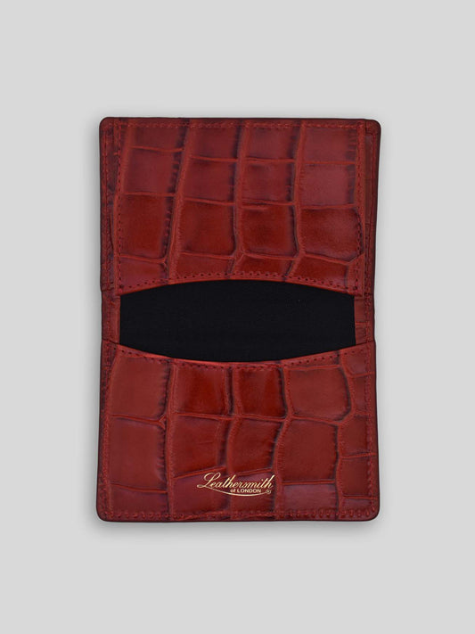 LABCH CARD HOLDER LABCH CROC SPICED JAM RED