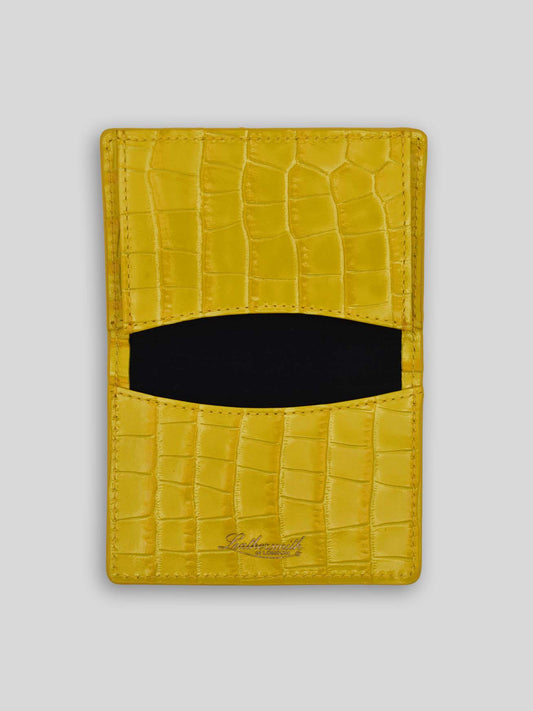 LABCH CARD HOLDER CROC YELLOW