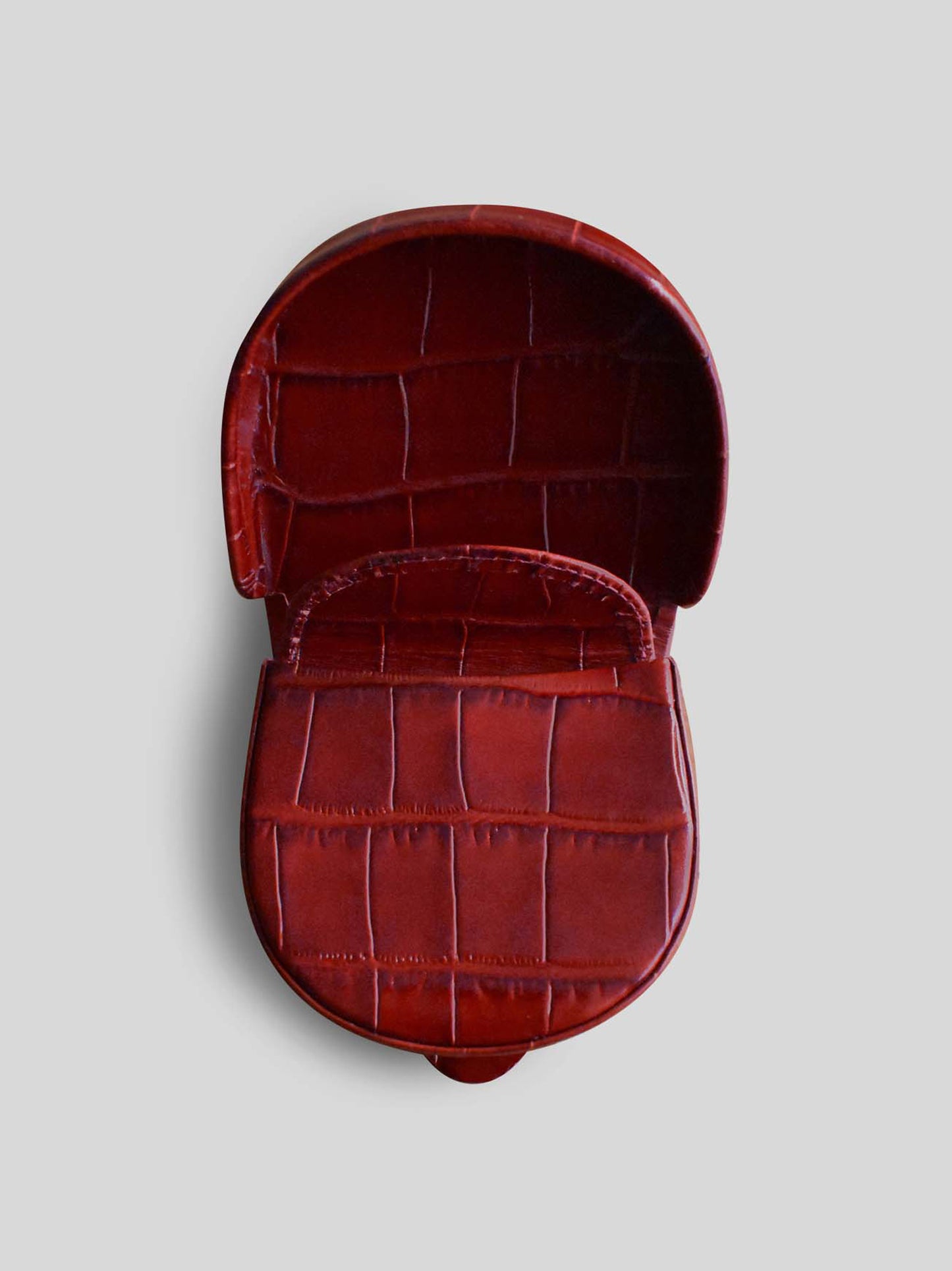 COIN PURSE CROC SPICED JAM RED