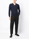 CASHMERE V-NECK SWEATER NAVY