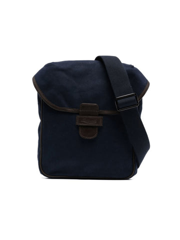 SAC BANDOULIÈRE EN TOILE BLEU MARINE 