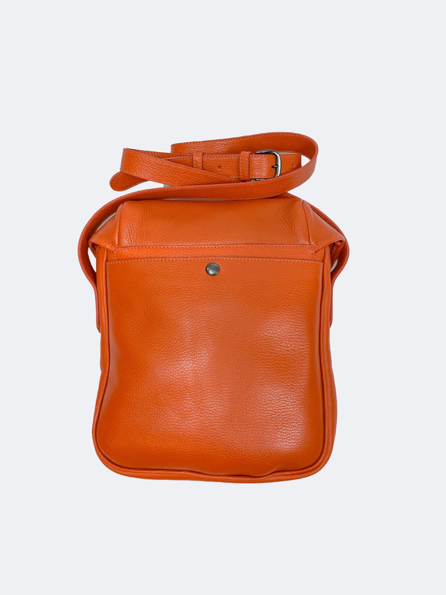 SAC BANDOULIÈRE EN CUIR ORANGE