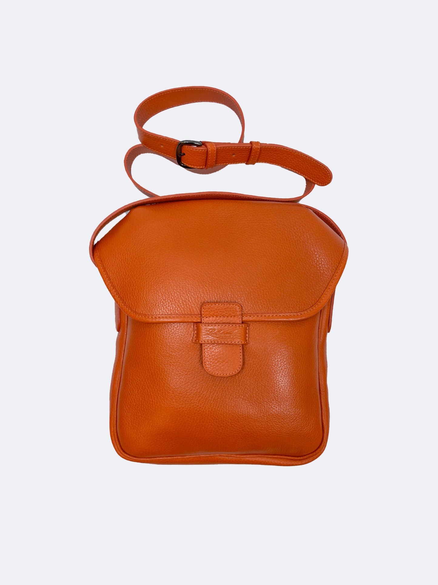 SAC BANDOULIÈRE EN CUIR ORANGE