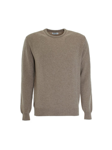 WOOL ROUND NECK SWEATER MUSHROOM