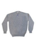 CREW NECK CASHMERE SWEATER GREY