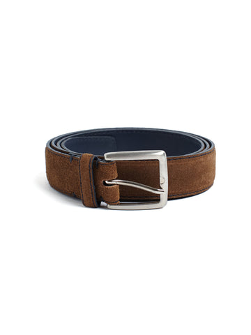 SUEDE BELT BROWN