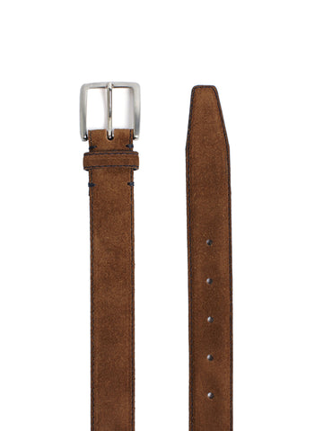 SUEDE BELT BROWN