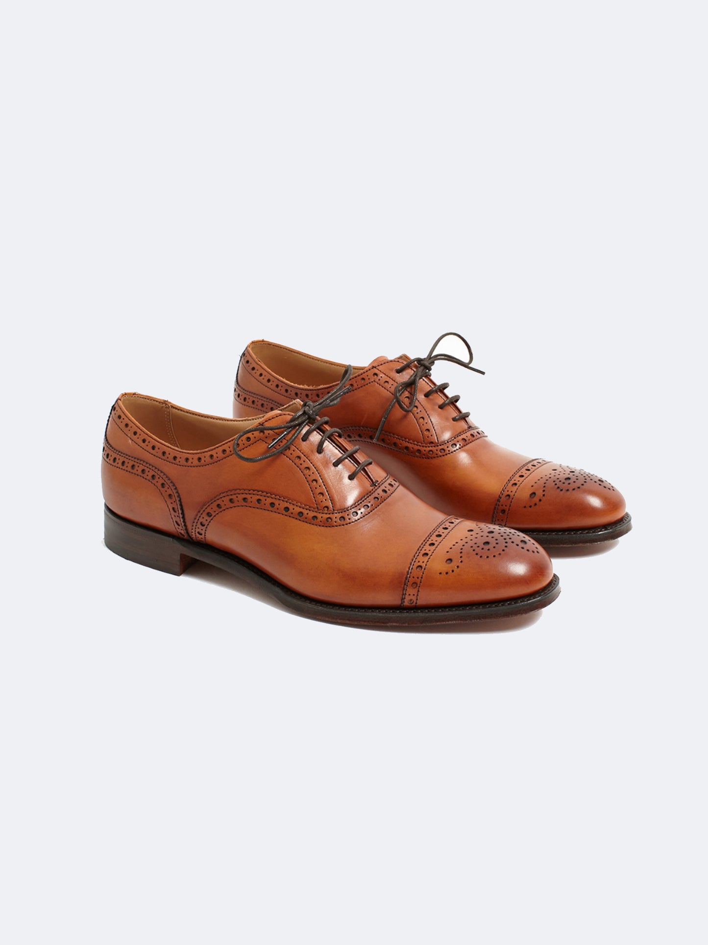 CHAUSSURES WILFRED BROGUE EN CUIR À FEUILLES FONCÉES