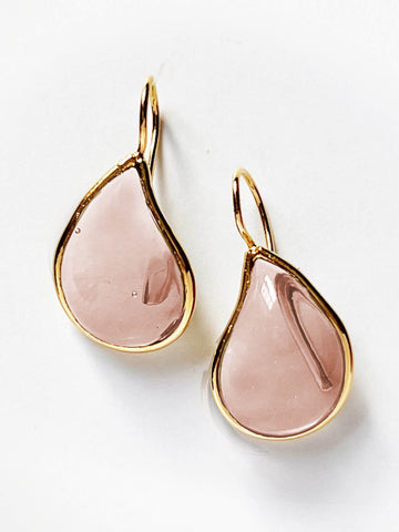 LOULOU SIMPLE EARRINGS ROSE