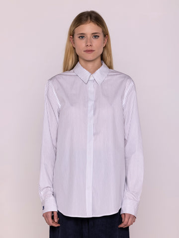 PINSTRIPE WHITE SHIRT