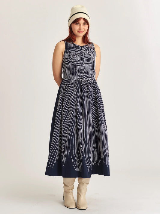 ILANA DRESS MARINE BLUE