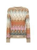 PULL COL ROND MULTICOLORE 