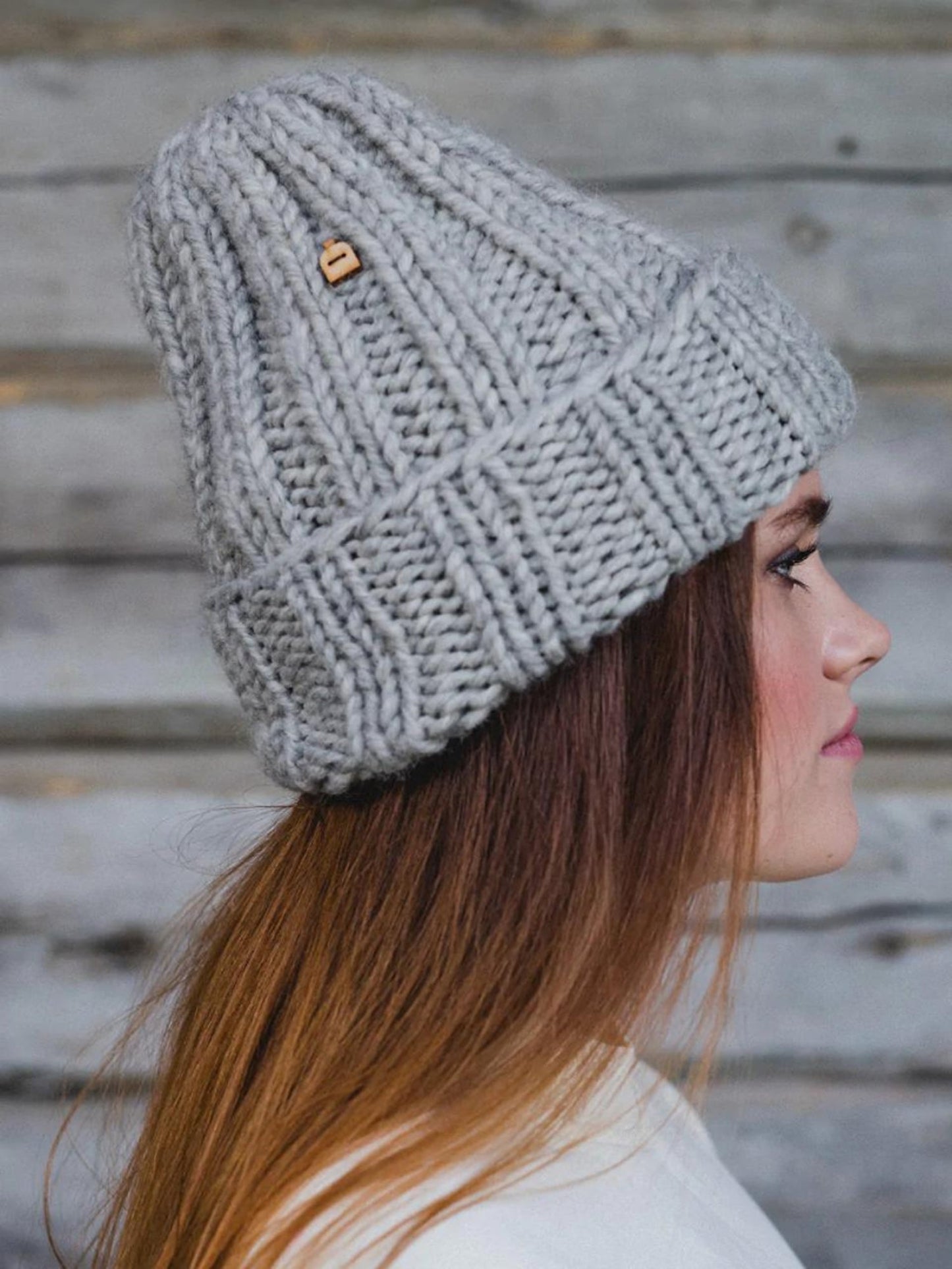 BONNET EN LAINE JAKALA MUFFI GRIS 