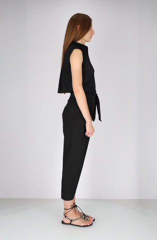 CROPPED TROUSER BLACK