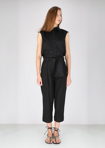 CROPPED TROUSER BLACK