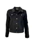 VESTE EN DENIM VELOURS NOIR 