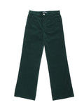 PANTALON ÉVASÉ EN VELOURS VERT 