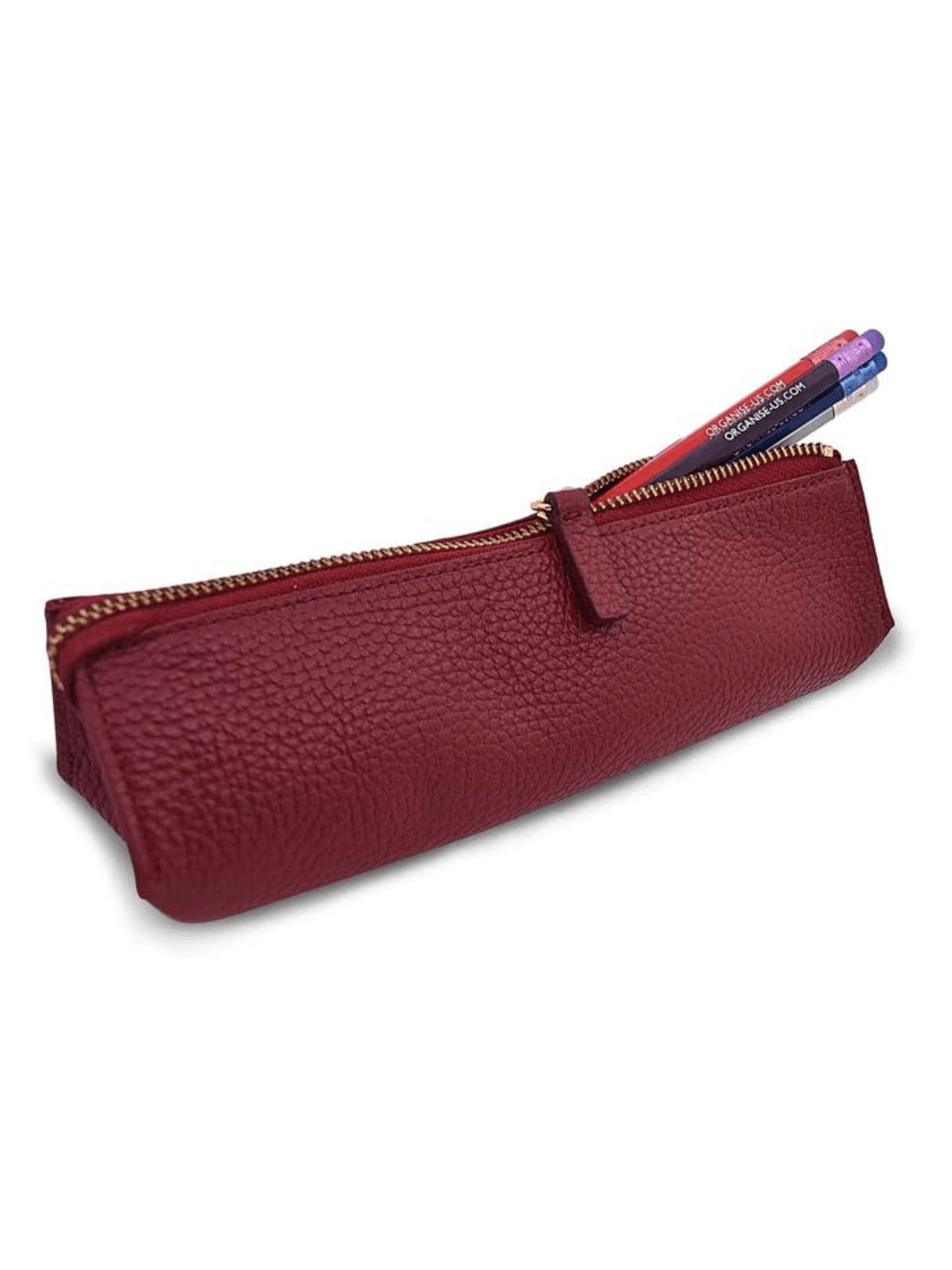 HENRIETTA PENCIL CASE DARK RED