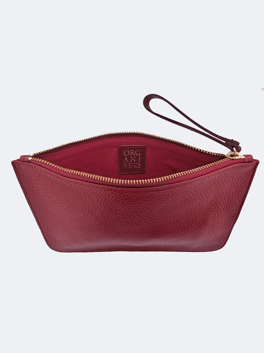 POCHETTE SLOANE ROUGE FONCÉ 