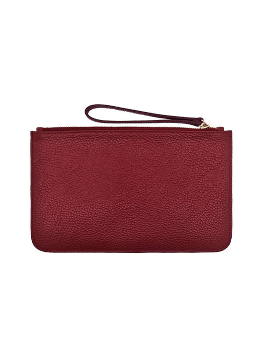 POCHETTE SLOANE ROUGE FONCÉ 