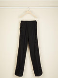 CUFFED WIDE LEG TROUSERS