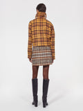 SEINE SKIRT BRUSHED CHECK BROWN