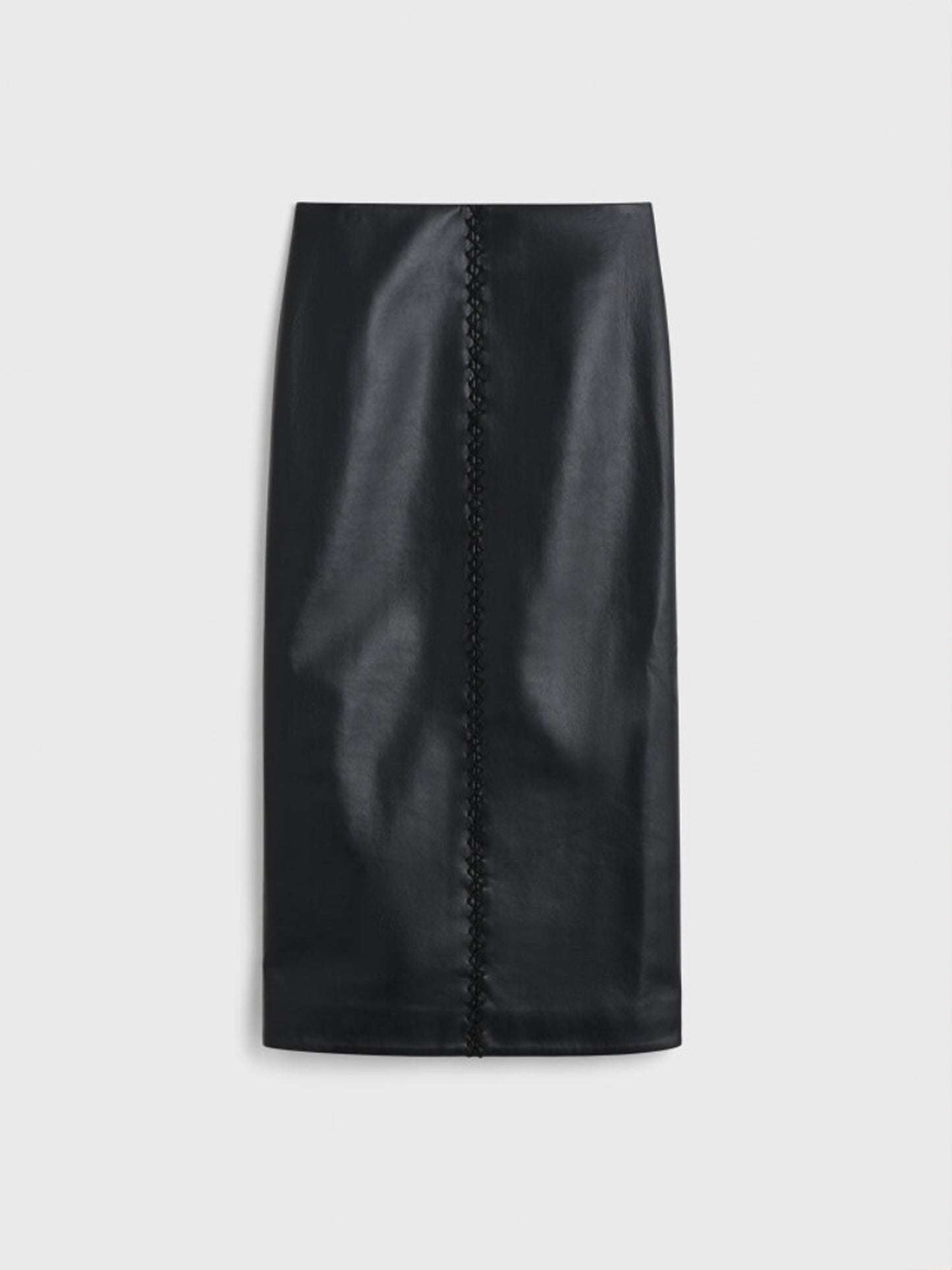 HELEN LEATHER SKIRT BLACK