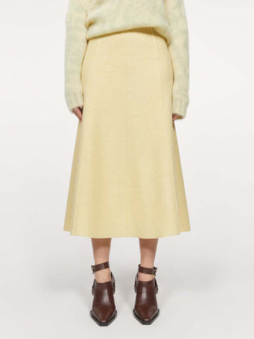 NENEH WOOL SKIRT BUTTER MILK