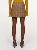 SEINE CARAMEL BROWN TWEED SKIRT