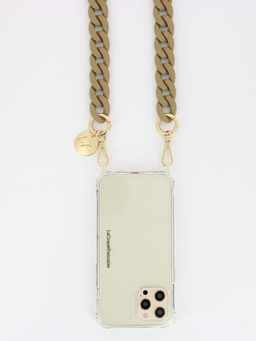 SARAH PHONE CHAIN MATTE BEIGE