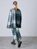 MANTEAU VERT TARTAN 