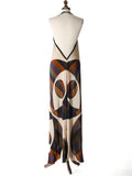 SABA SILK DRESS GEOMETRIC